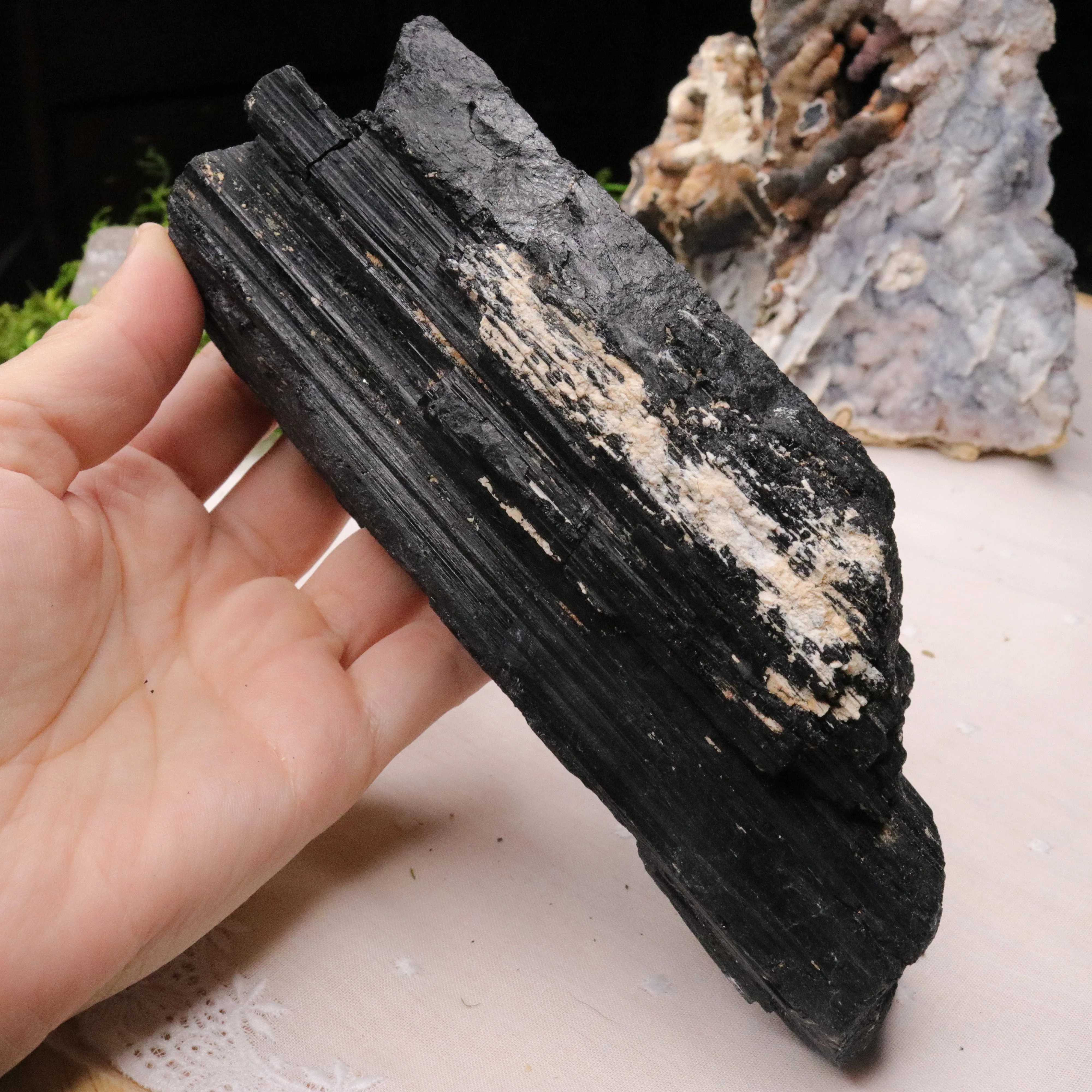 Large Black Tourmaline Chunky Rod ~Display Specimen~ Protective and Grounding