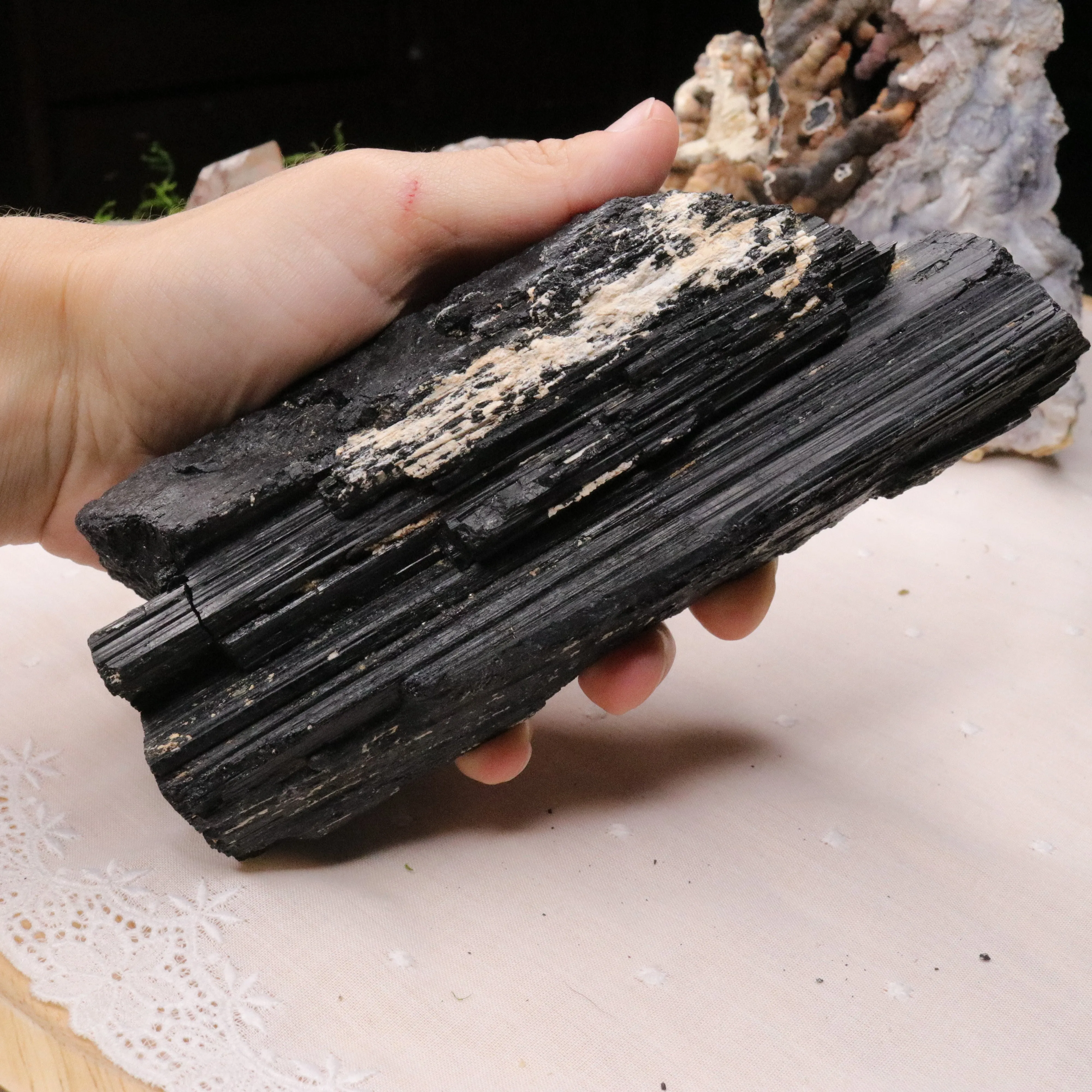 Large Black Tourmaline Chunky Rod ~Display Specimen~ Protective and Grounding