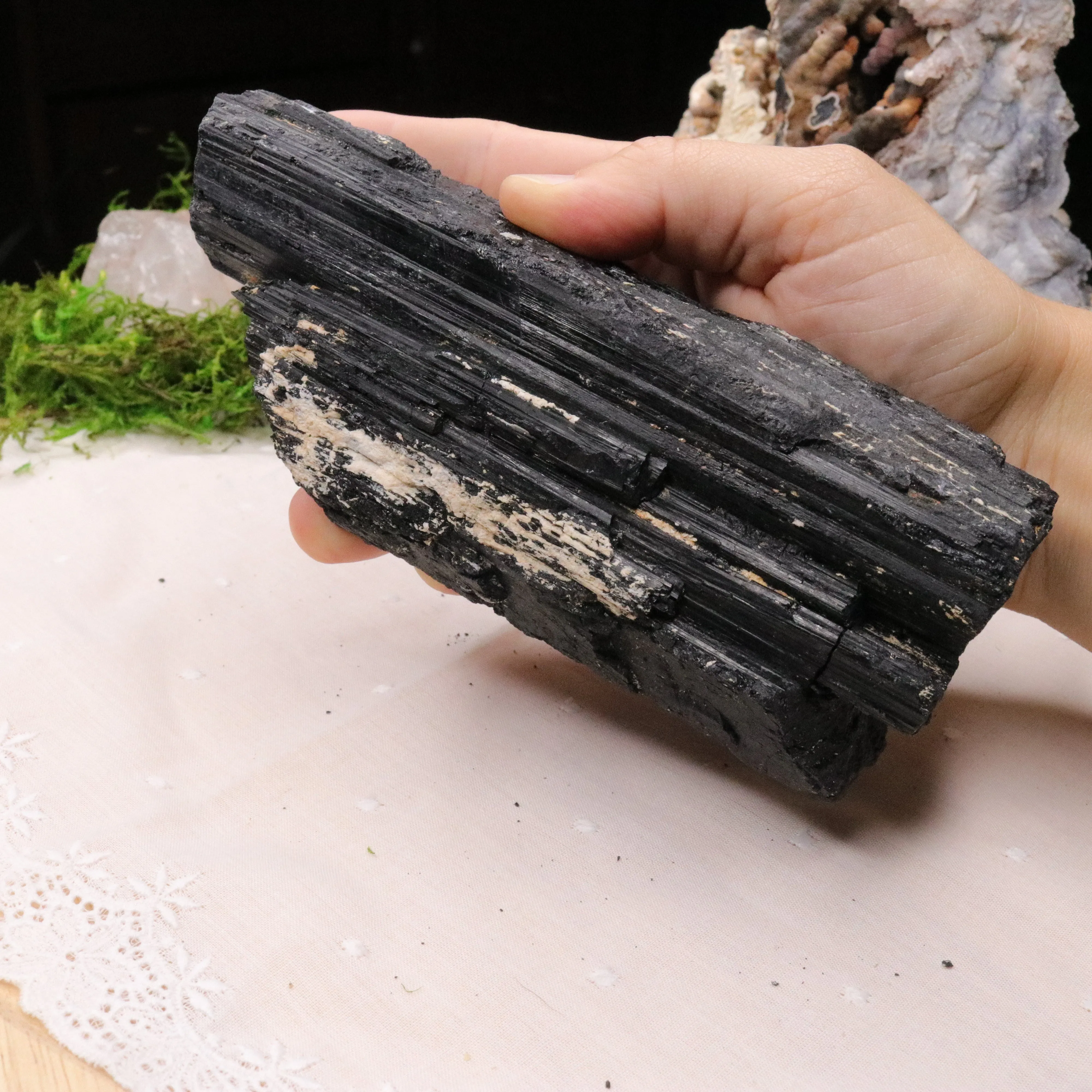 Large Black Tourmaline Chunky Rod ~Display Specimen~ Protective and Grounding