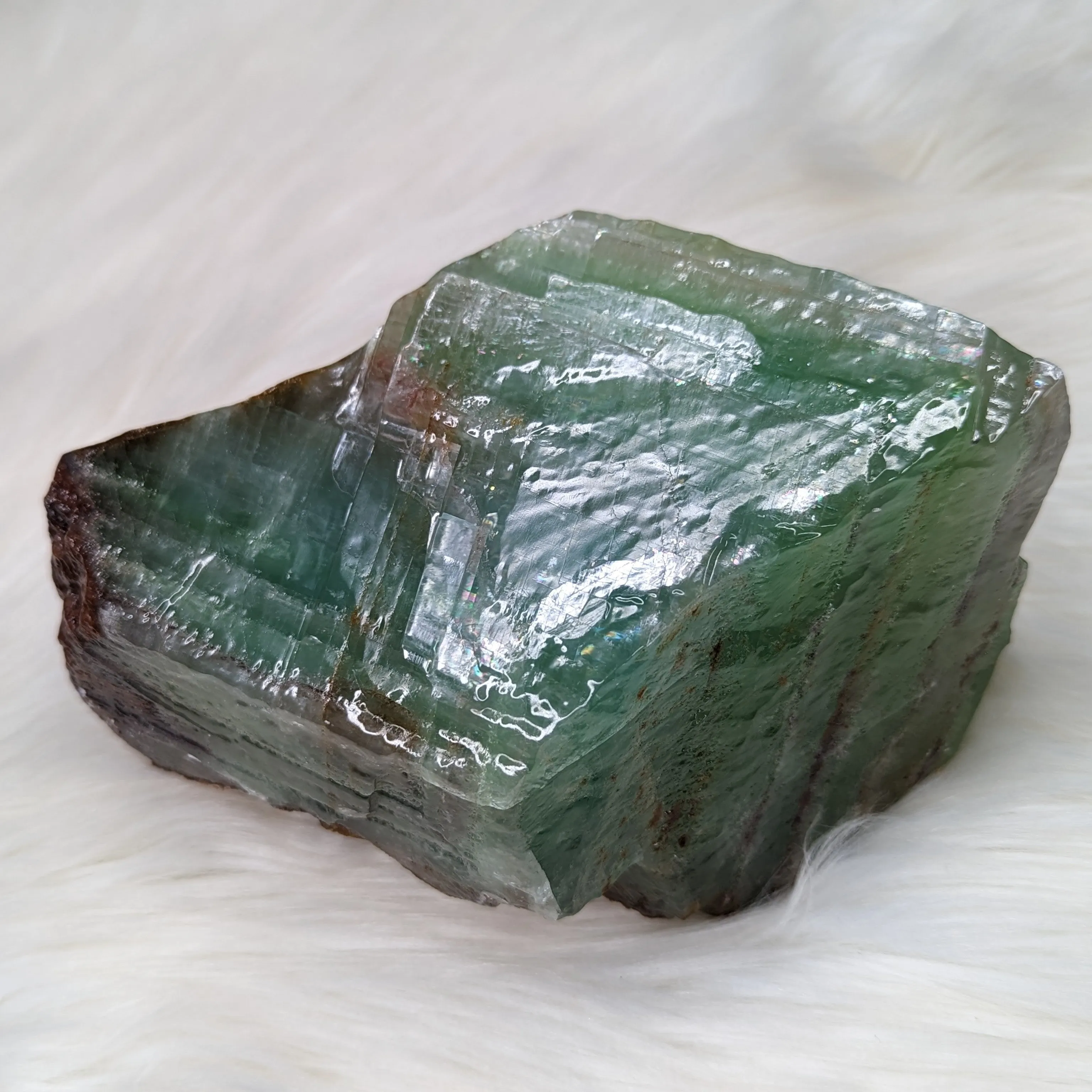 Large Green Calcite Display Specimen from Mexico ~ Beautiful Acid Wash Shine