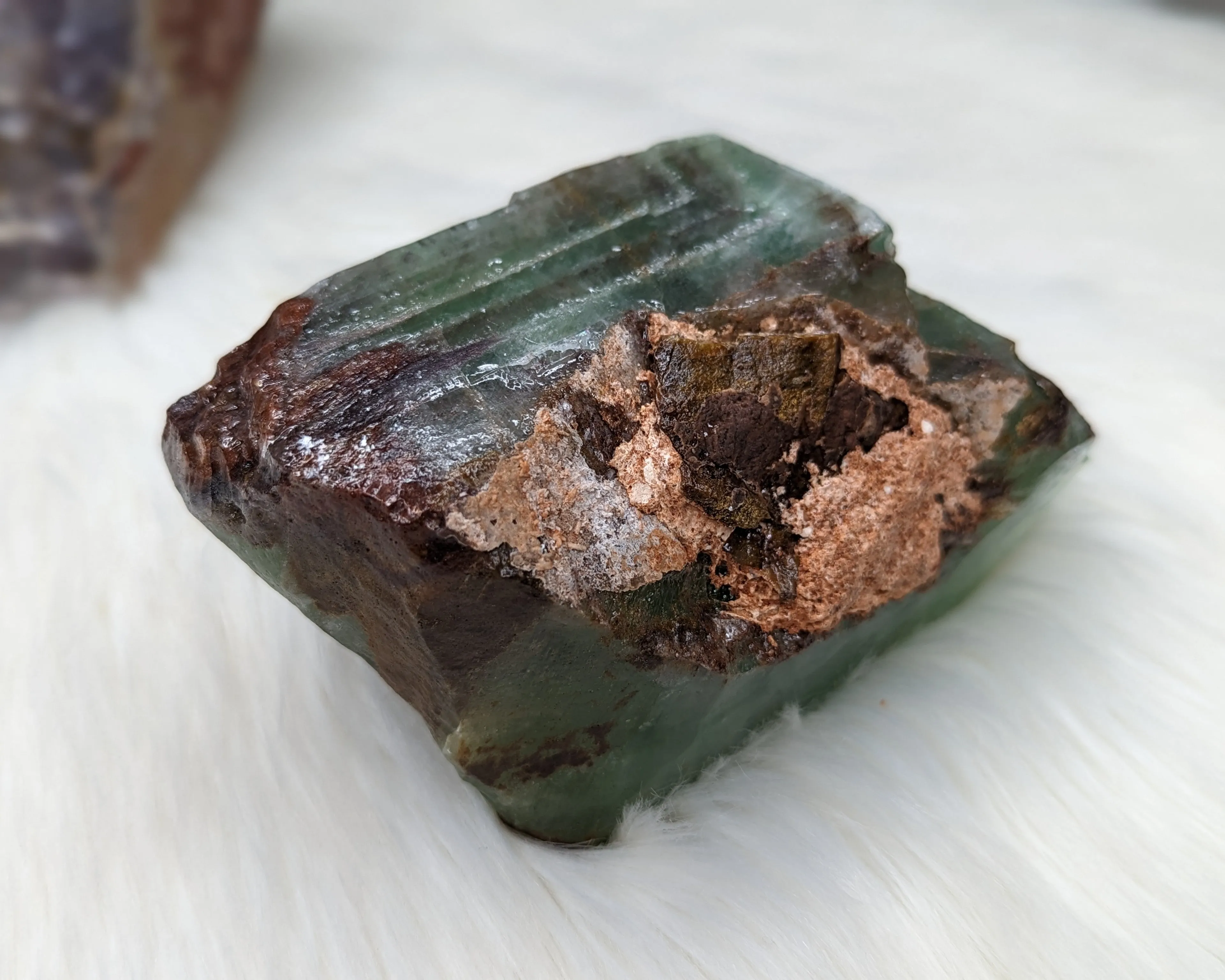 Large Green Calcite Display Specimen from Mexico ~ Beautiful Acid Wash Shine