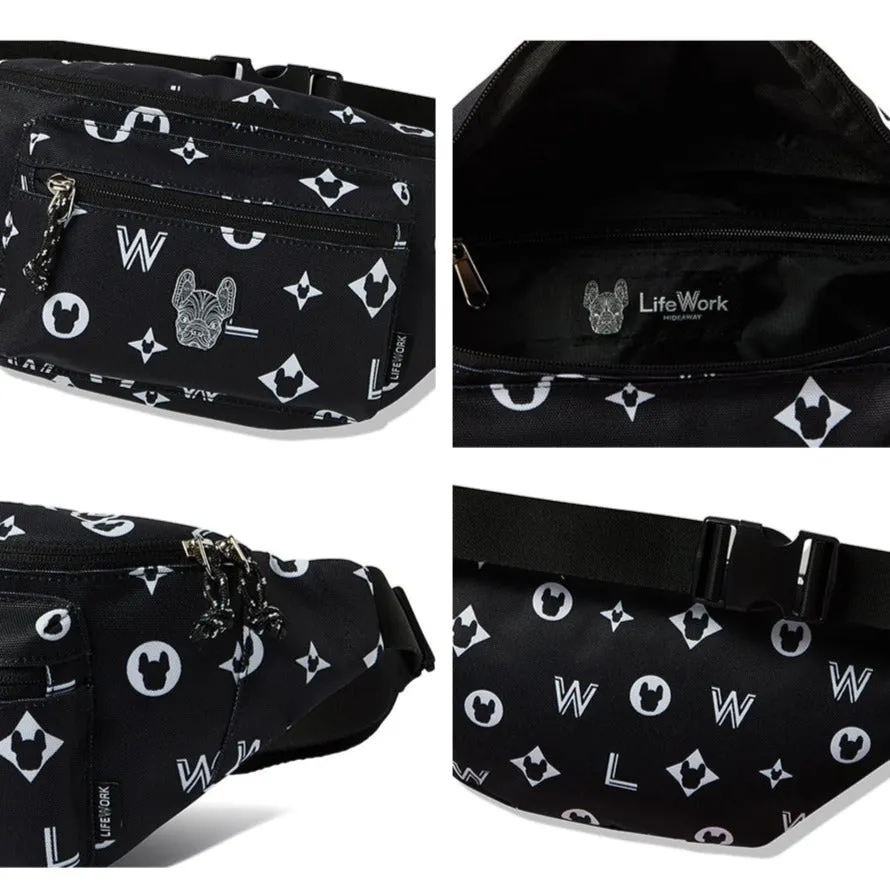 LifeWork Logo Waist Bag Black Monogram