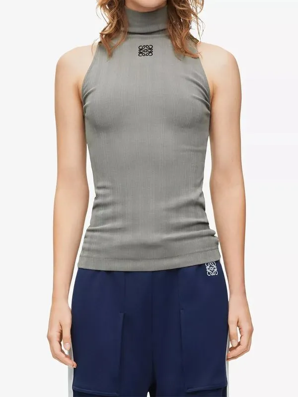 LOEWE  |Sleeveless Street Style Cotton Logo Tanks & Camisoles