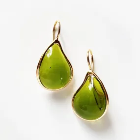 LOULOU SIMPLE EARRINGS GREEN