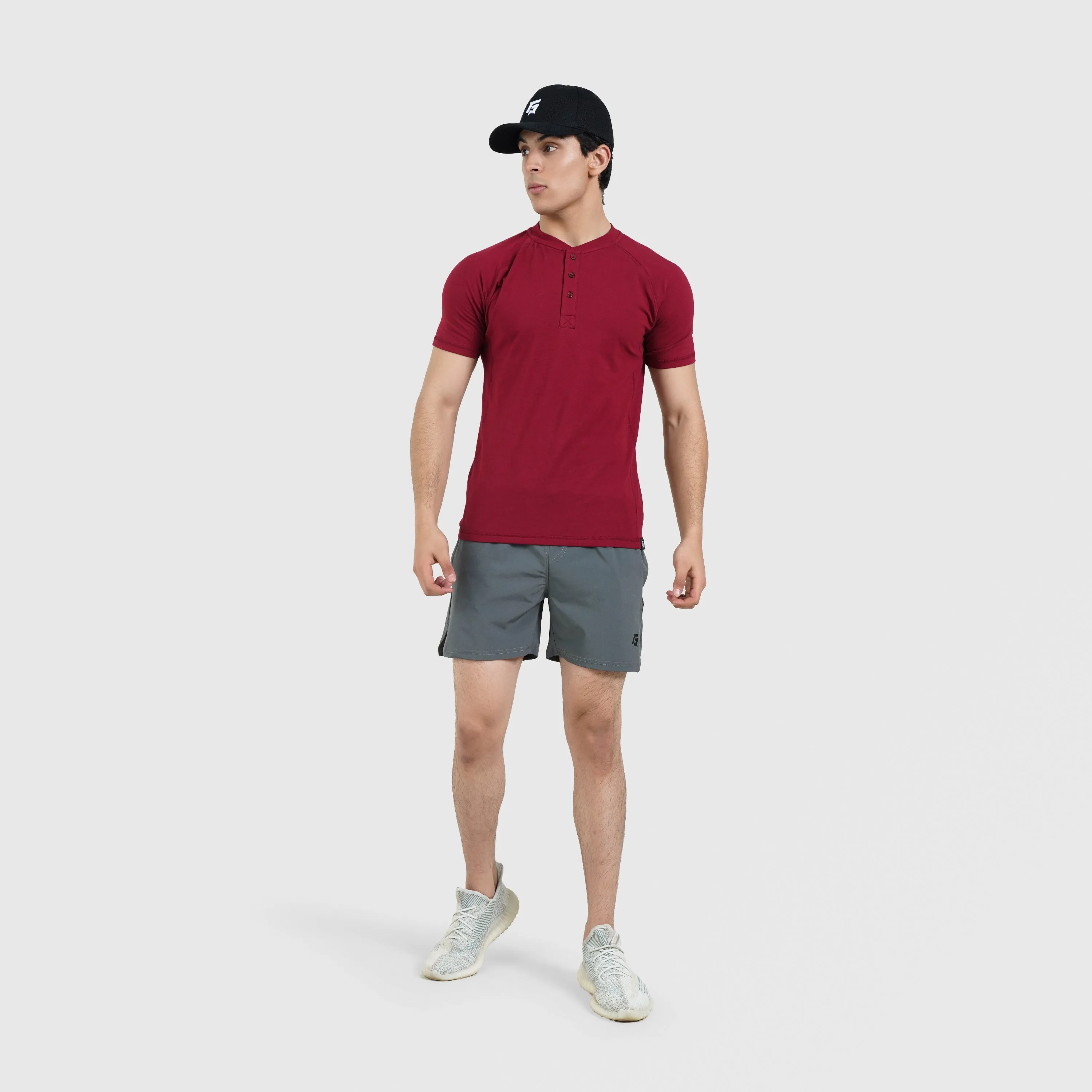 M024 Short Sleeves Tee (Maroon)