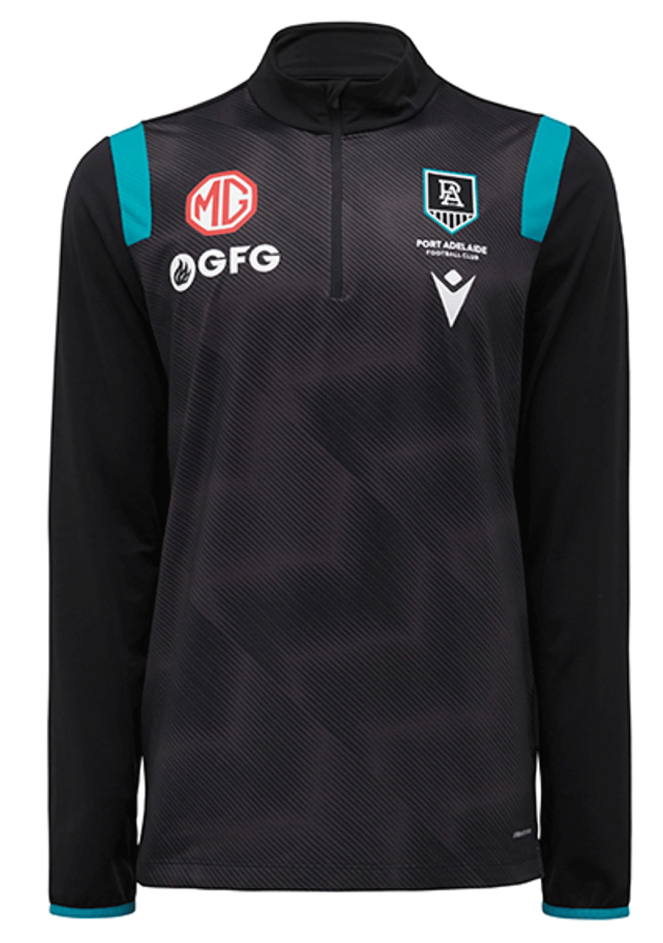 Macron Mens Port Adelaide 2022 1/4 Zip Training Top  58542826