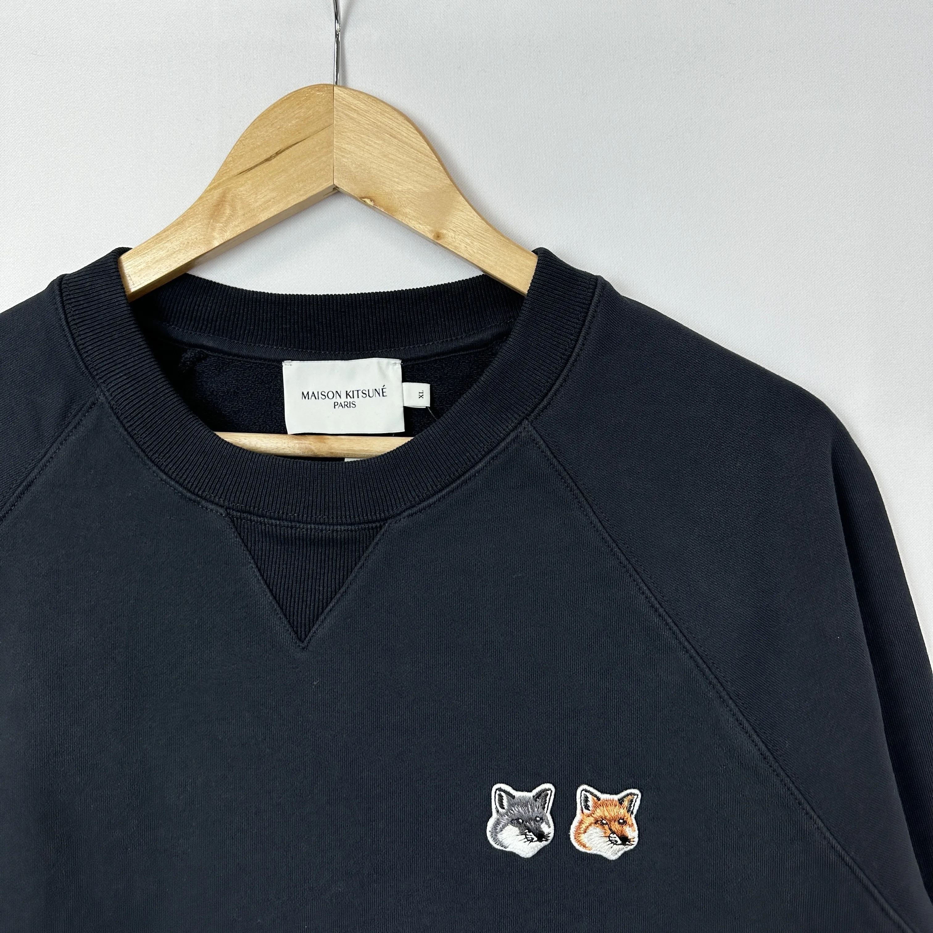 MAISON KITSUNE  |Street Style Logo Designers Sweatshirts