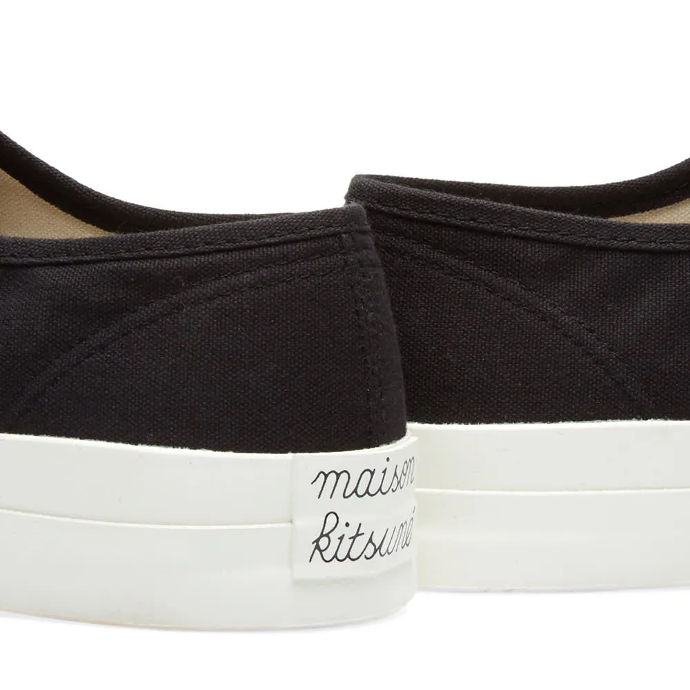 Maison Kitsuné Canvas SneakerBlack