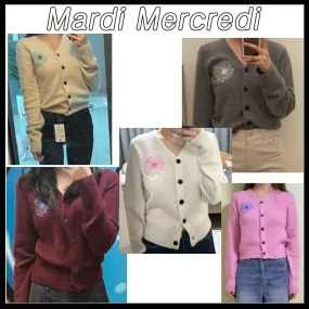 Mardi Mercredi  |Street Style Logo Cardigans