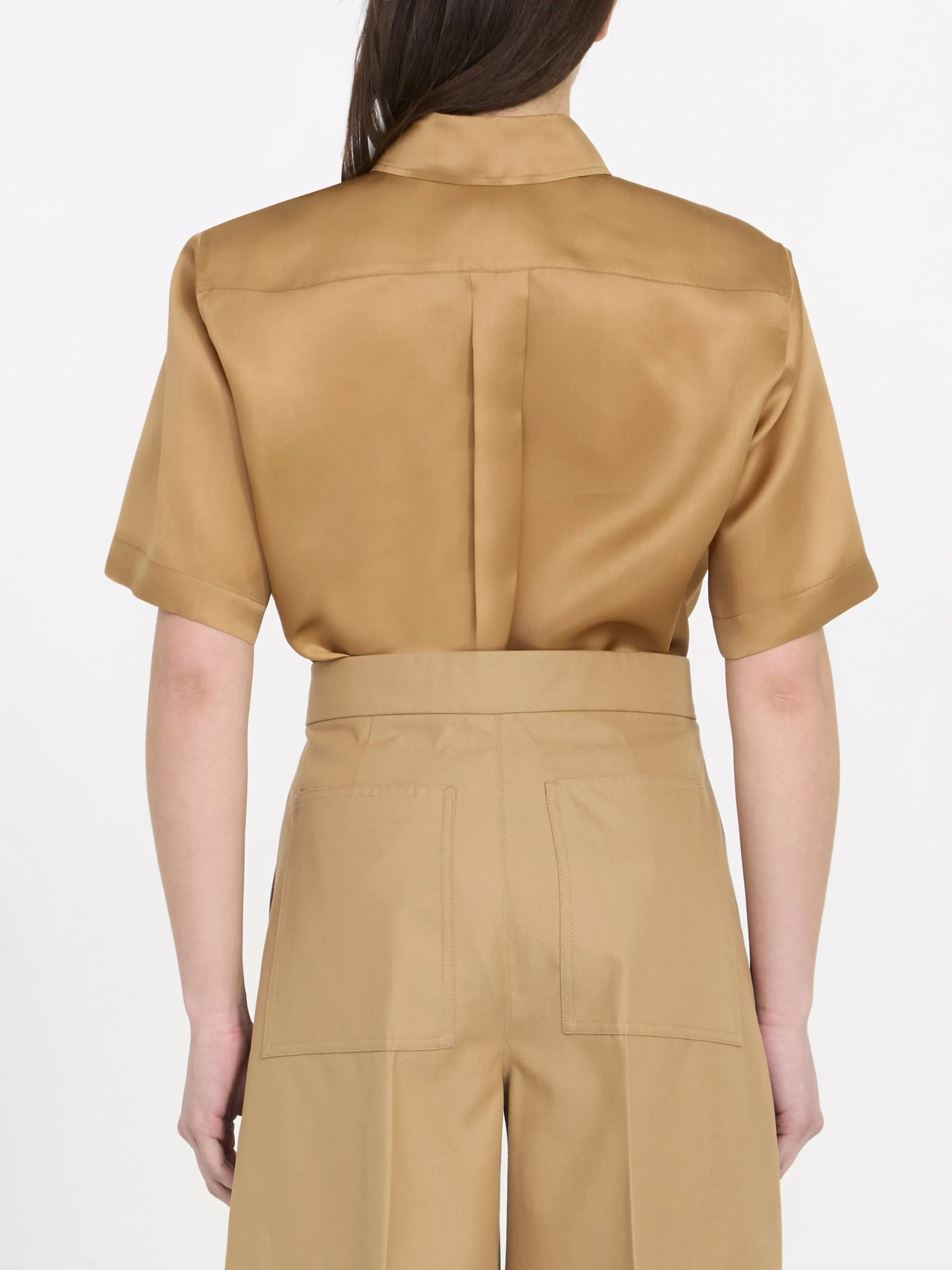 MaxMara  |Organza shirt with logo