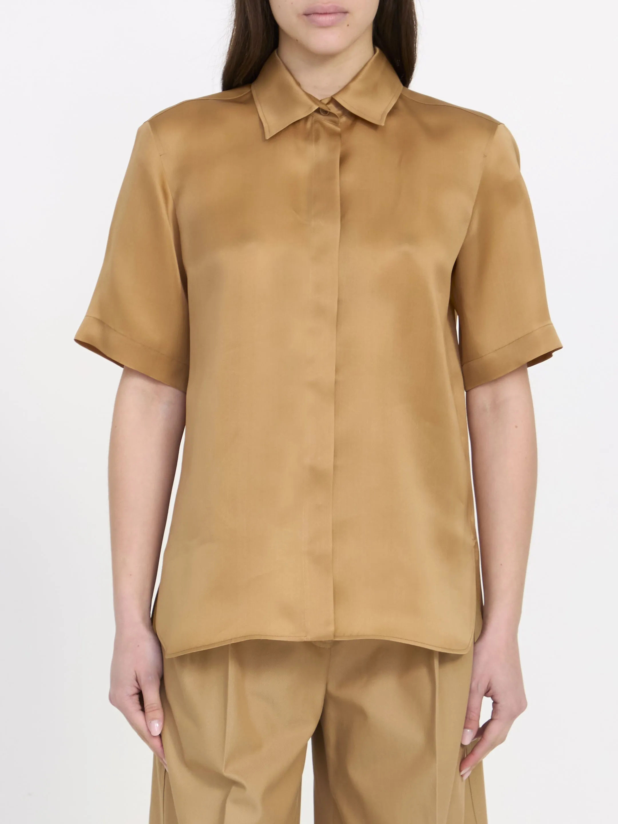 MaxMara  |Organza shirt with logo