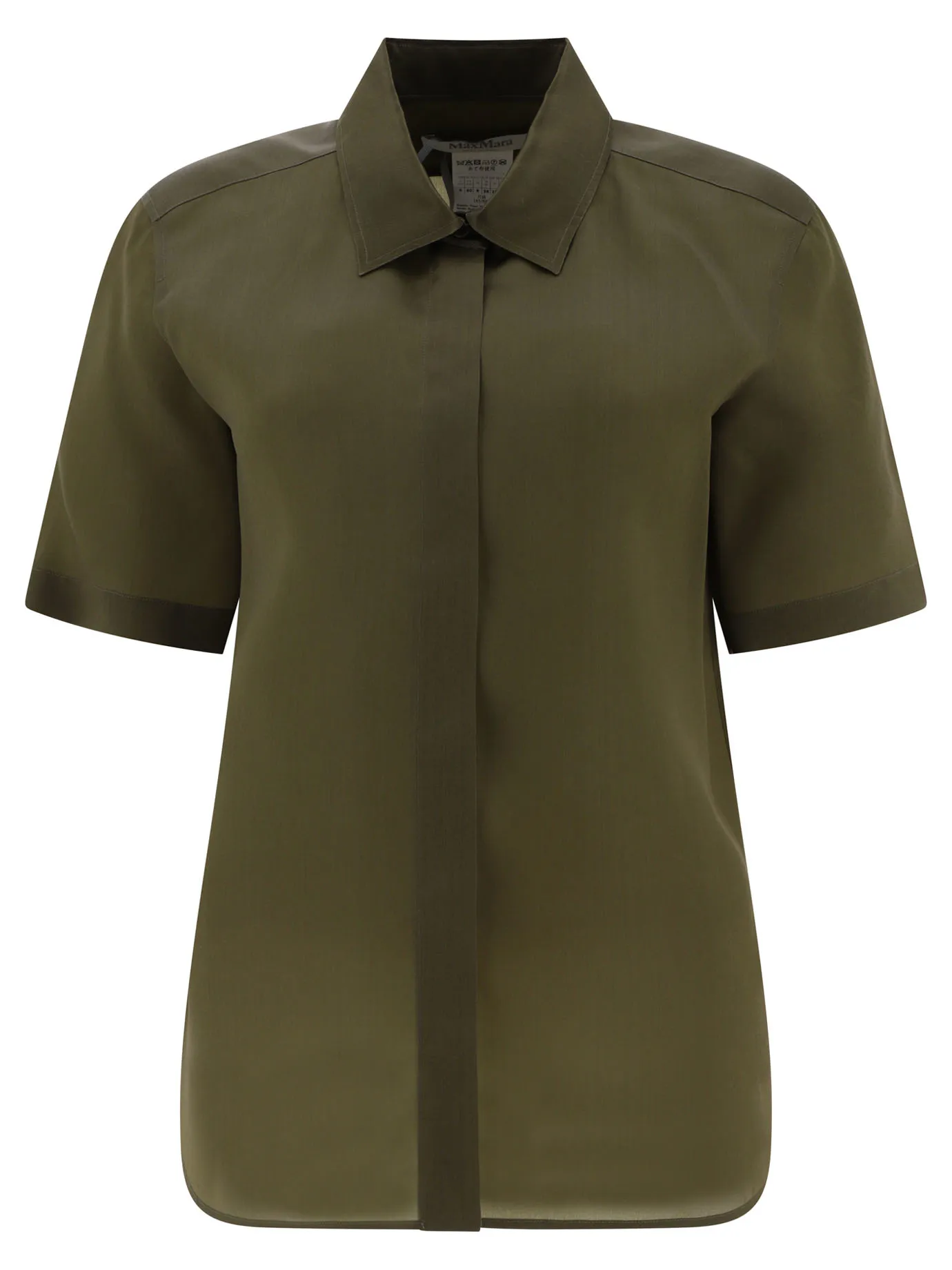 MaxMara  |Organza shirt with logo