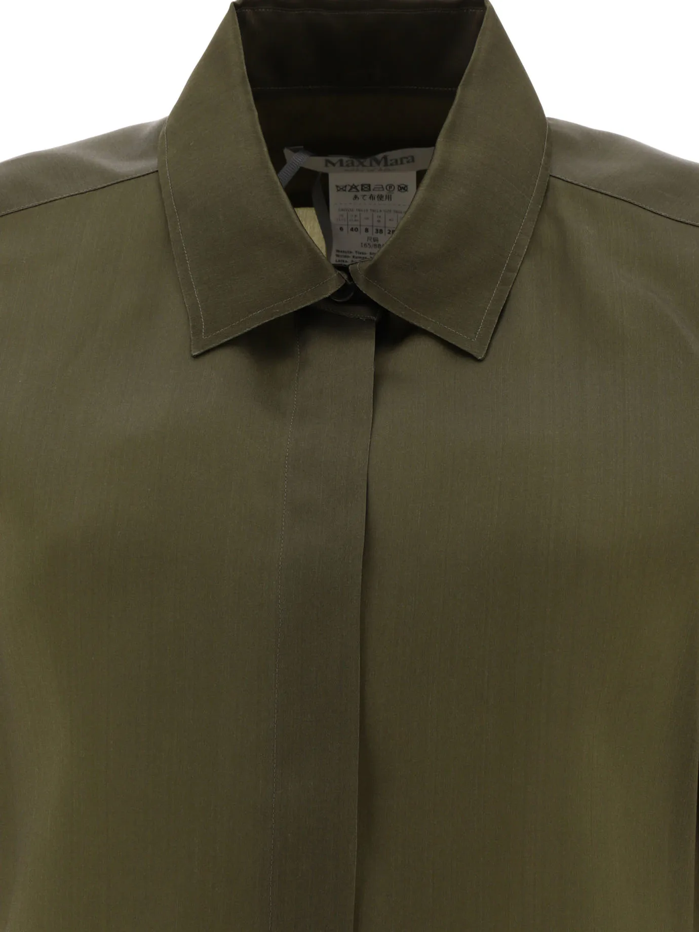 MaxMara  |Organza shirt with logo