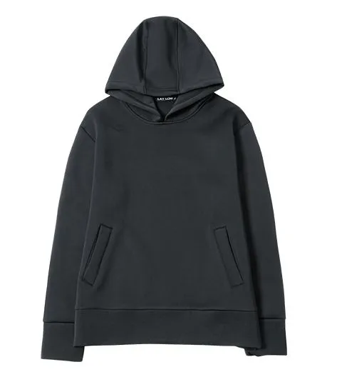 Men's Black Neoprene Hoodie with front pocket  