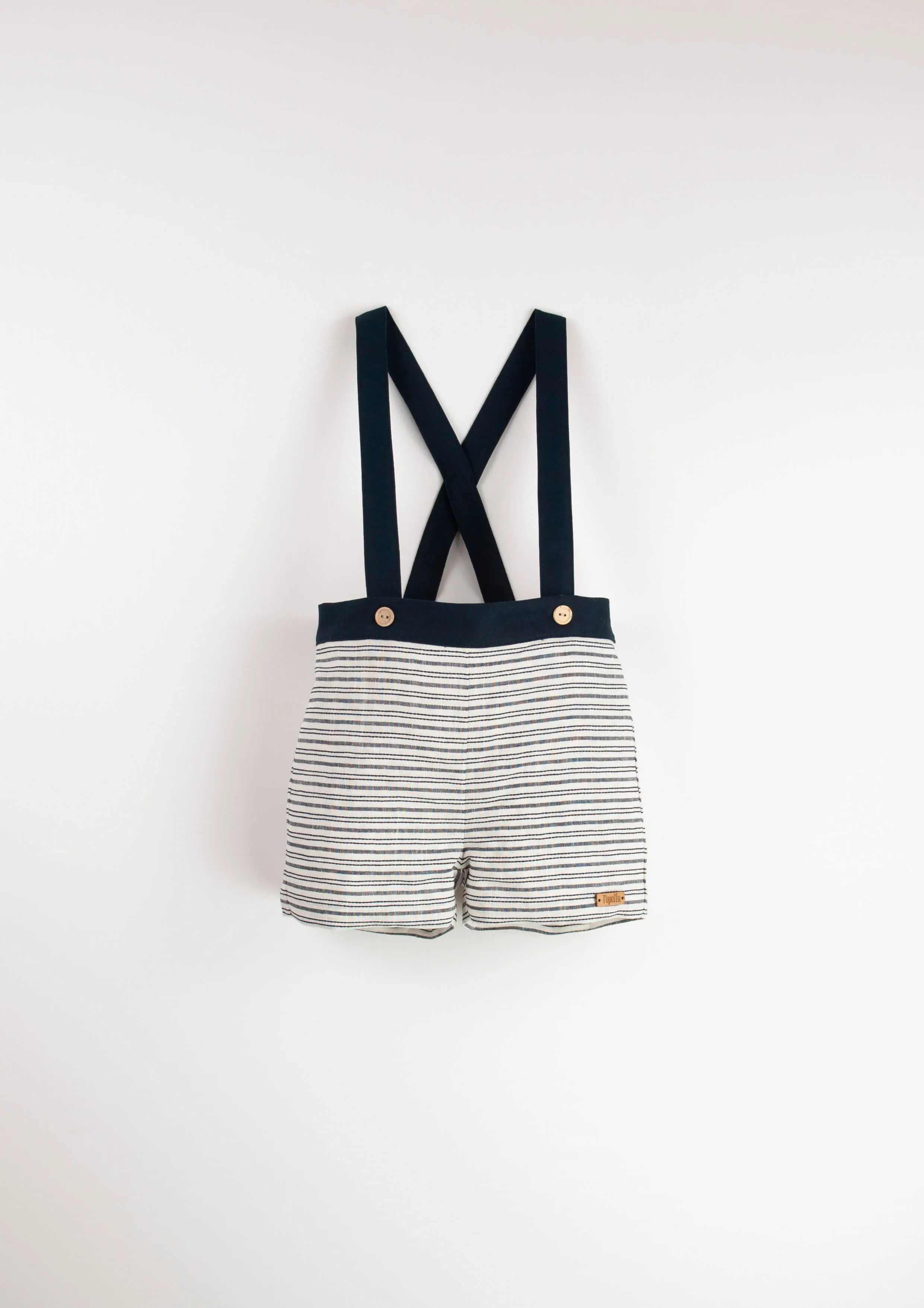 Mod.14.4 Embroidered striped dungarees with straps