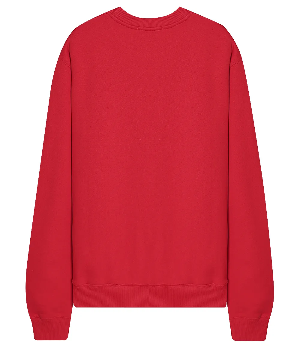 MSGM  |Street Style Long Sleeves Plain Logo Designers Sweatshirts