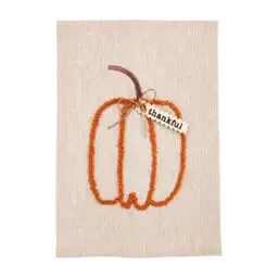 Mudpie PUMPKIN FALL KNOTTED TOWEL