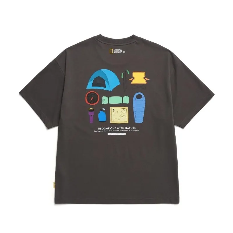 NATIONAL GEOGRAPHIC  |Unisex Street Style Logo T-Shirts