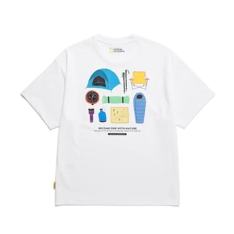 NATIONAL GEOGRAPHIC  |Unisex Street Style Logo T-Shirts