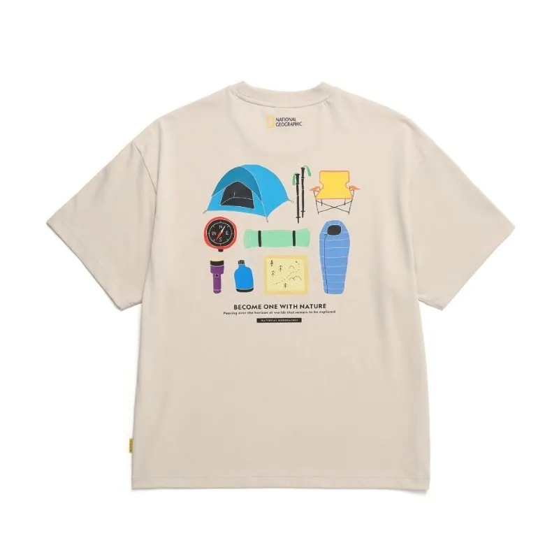 NATIONAL GEOGRAPHIC  |Unisex Street Style Logo T-Shirts