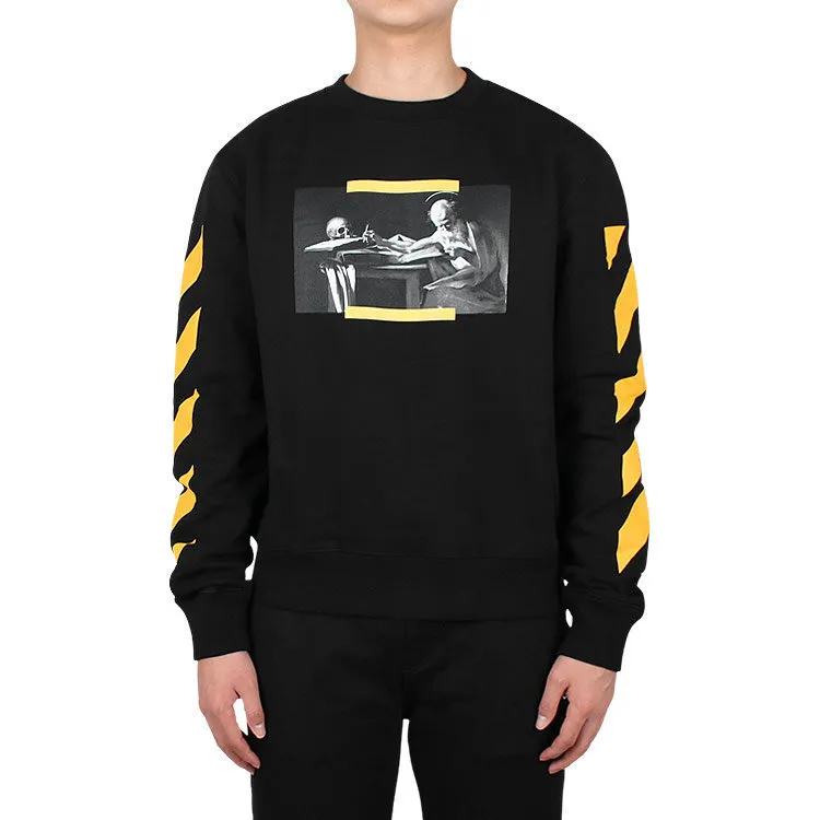 Off-White  |Street Style Logo Sweatshirts