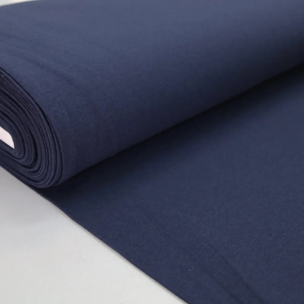 Organic Cotton Elastane Jersey - Navy