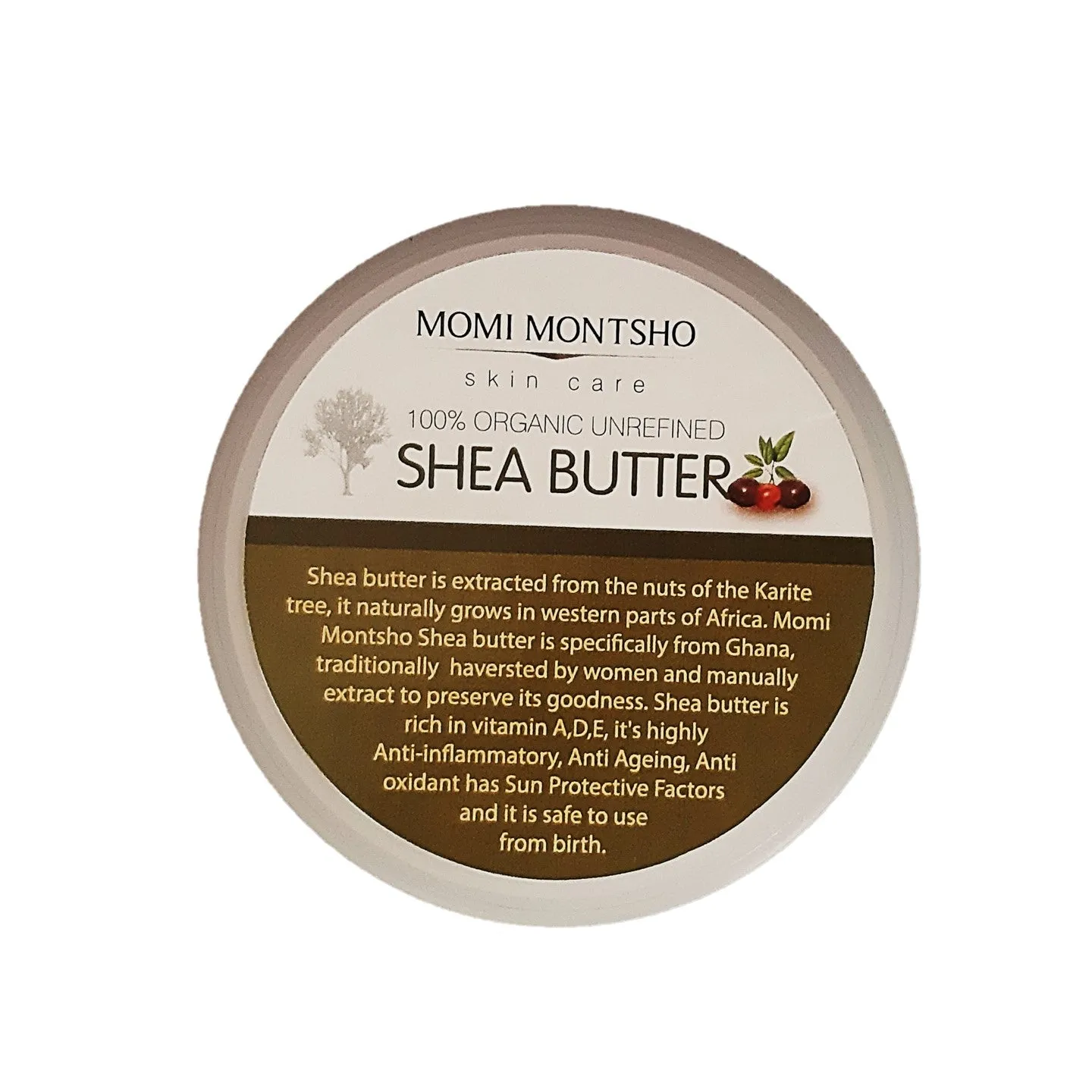 Organic Raw 100% Shea butter ( 1 x 150ml)