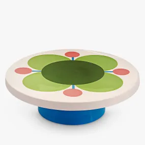 Orla Kiely - Atomic Flower Bone China Cake Stand, 31cm