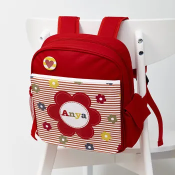 Personalised Girl's Floral Rucksack