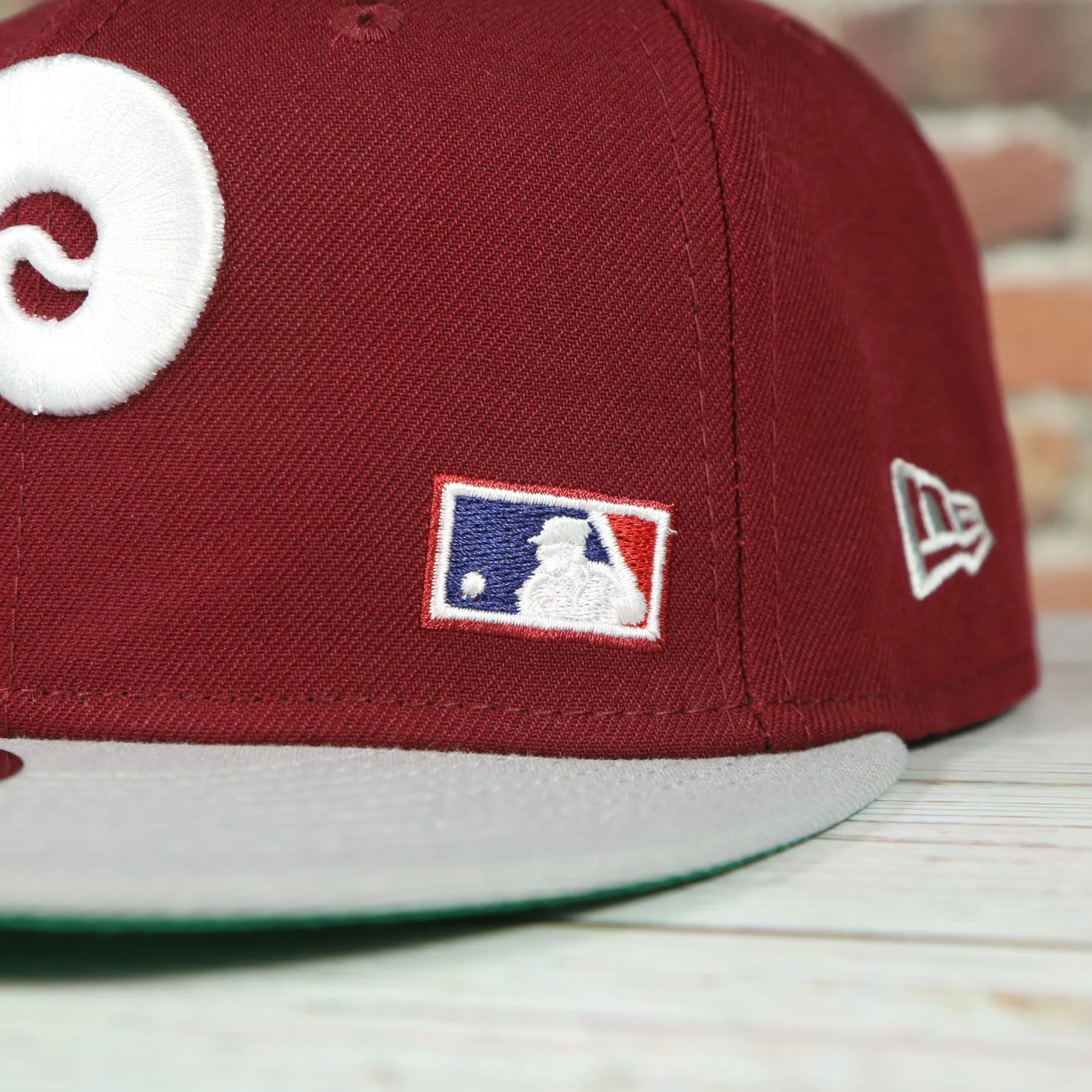 Philadelphia Phillies Cooperstown Green Bottom White Back Letter Arch 9Fifty Snapback | Back Word Arch Maroon 9Fifty