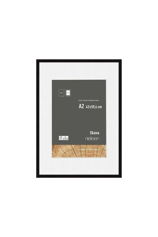 Photo Frames | Skava A2 Wooden Picture Frame With A3 Mount & Glass Front | nielsen