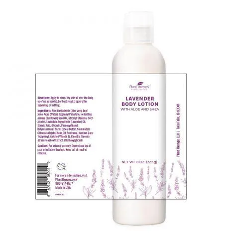 Plant Therapy Body Lotion with Aloe and Shea 8 oz