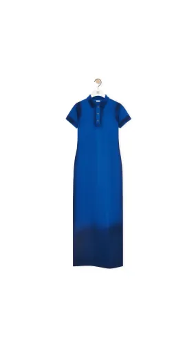 Polo Cotton Dress - Blue