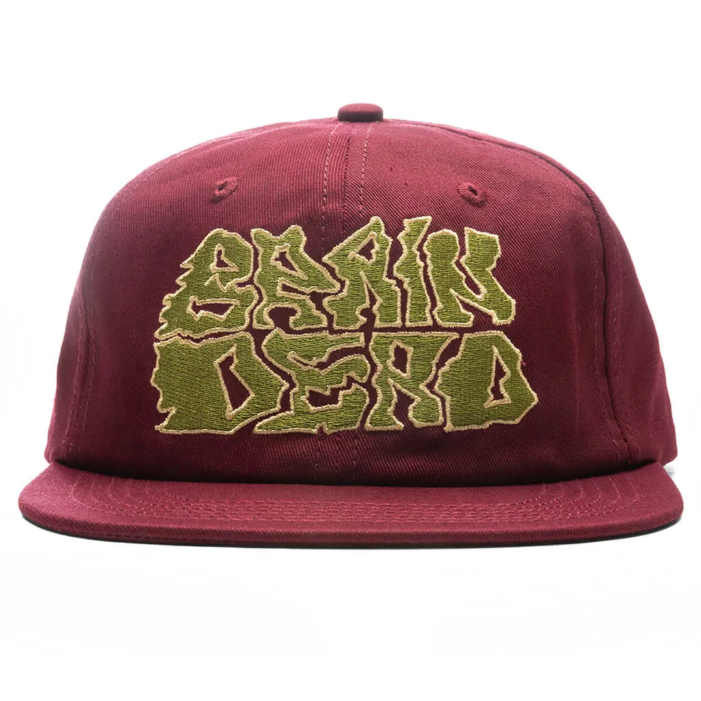 Prehistoric Twill Six Panel Hat - Maroon