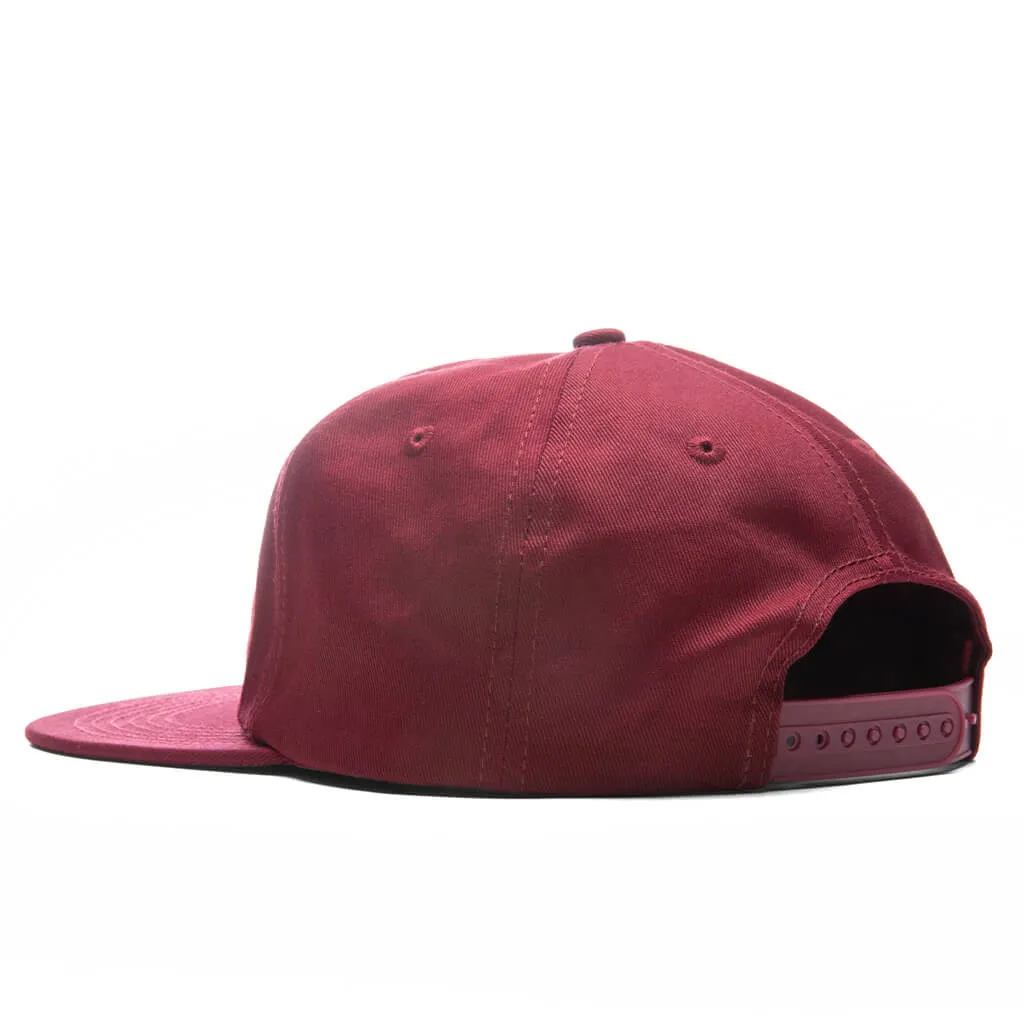 Prehistoric Twill Six Panel Hat - Maroon