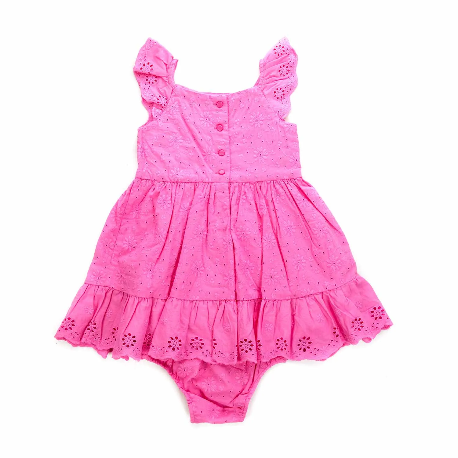 Ralph Lauren Baby Girl Pink Cotton Dress