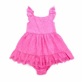 Ralph Lauren Baby Girl Pink Cotton Dress