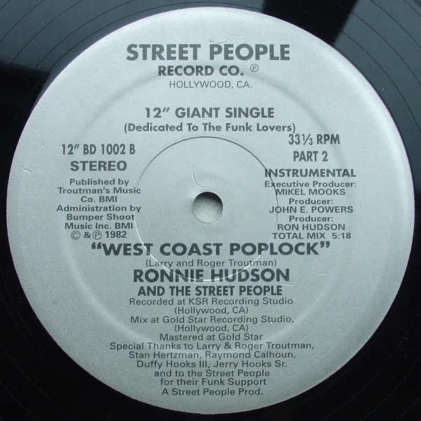 Ronnie Hudson And The Street People ~ West Coast Poplock