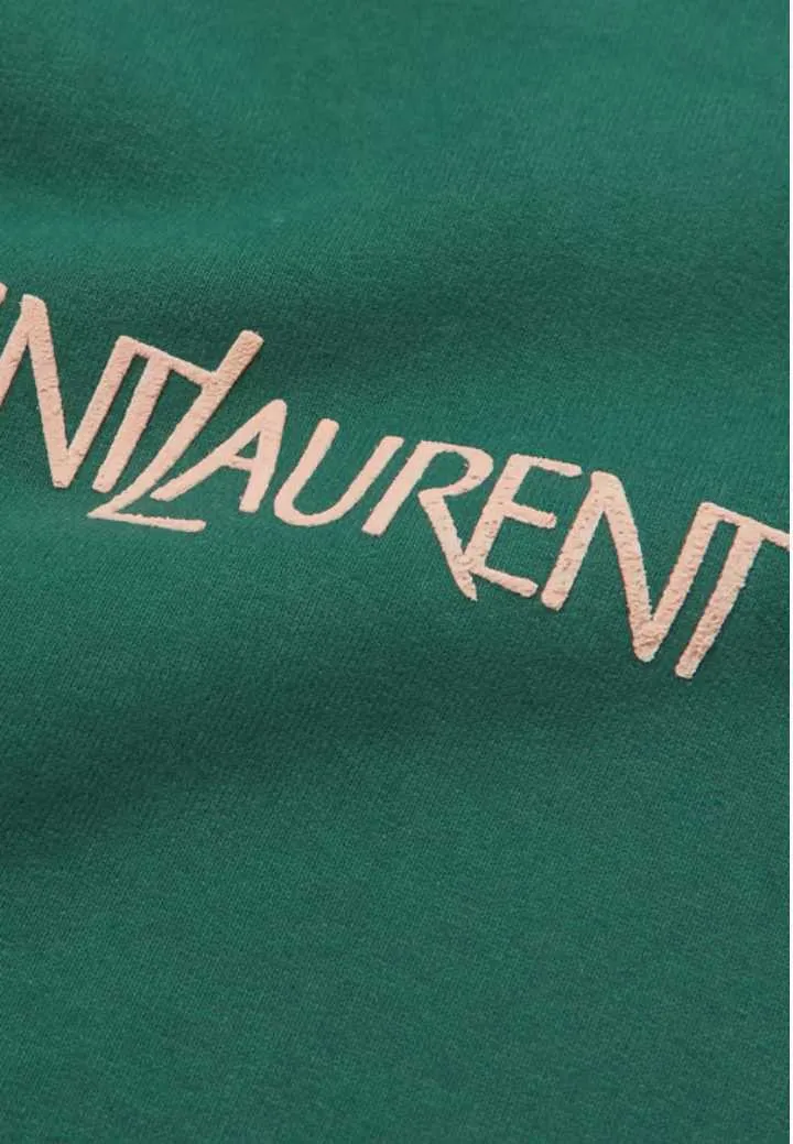 Saint Laurent  |Unisex Street Style Cotton Logo Luxury Sweatshirts