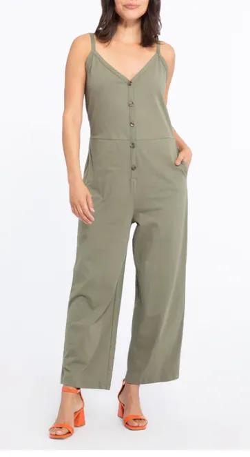 Sanctuary Button Front Knit Jumpsuit