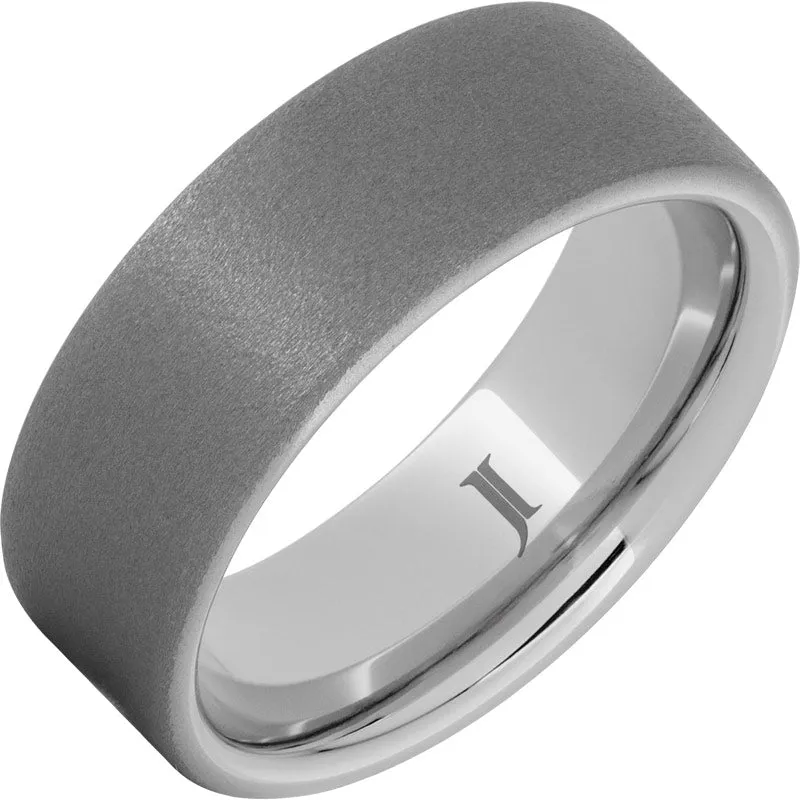 Serinium Classic Ring with Sandblast Finish