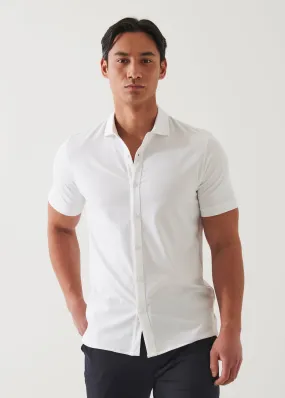 SHORT SLEEVE ICONIC BUTTON FRONT SHIRT