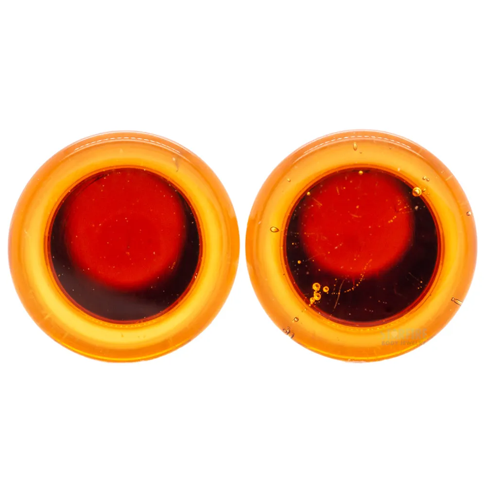 Simple Glass Plugs - Honey