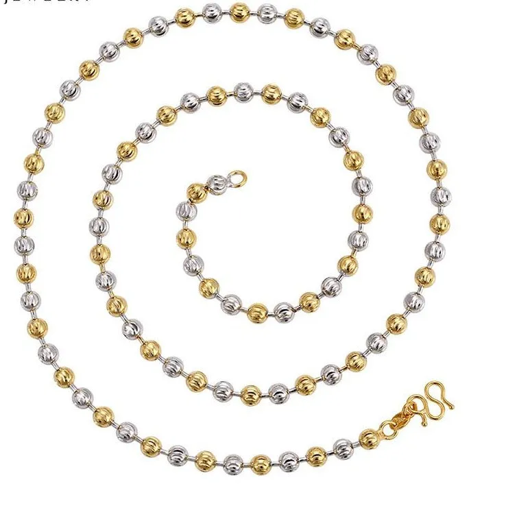 Simple Gold Bead Necklace