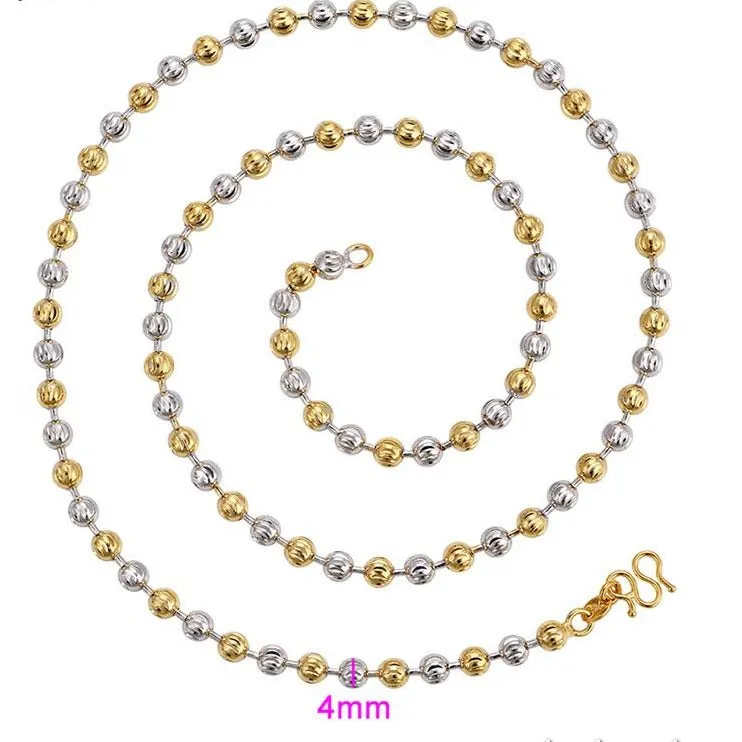 Simple Gold Bead Necklace