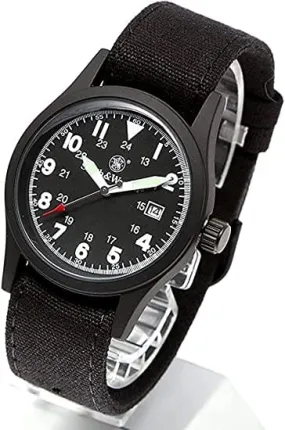 Smith & Wesson Men's Military Watch with 3 Interchangeable Canvas Straps