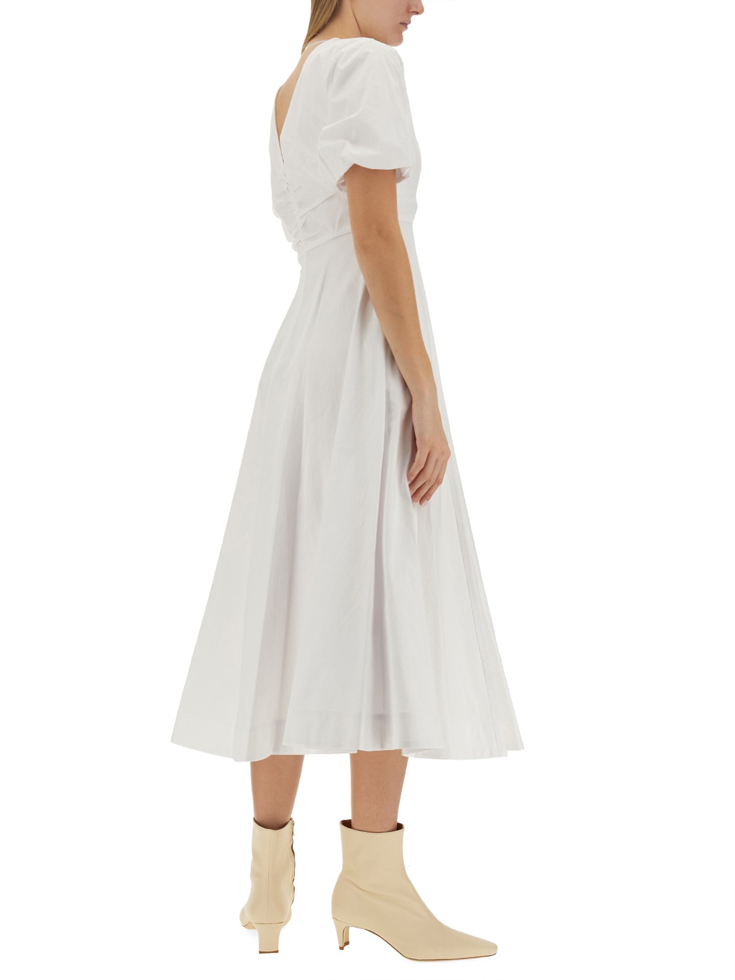 STAUD    COTTON POPLIN FINLEY DRESS