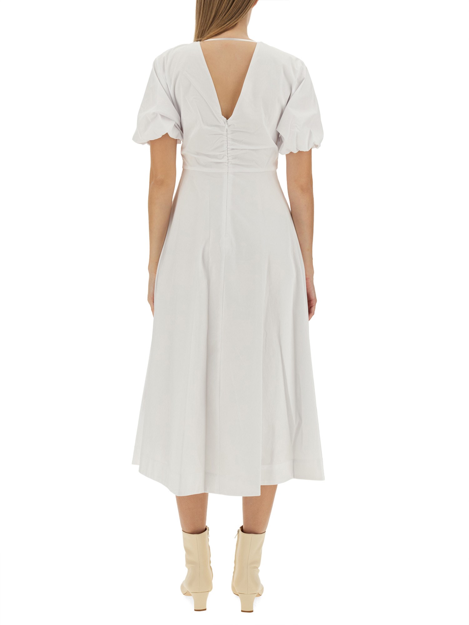 STAUD    COTTON POPLIN FINLEY DRESS