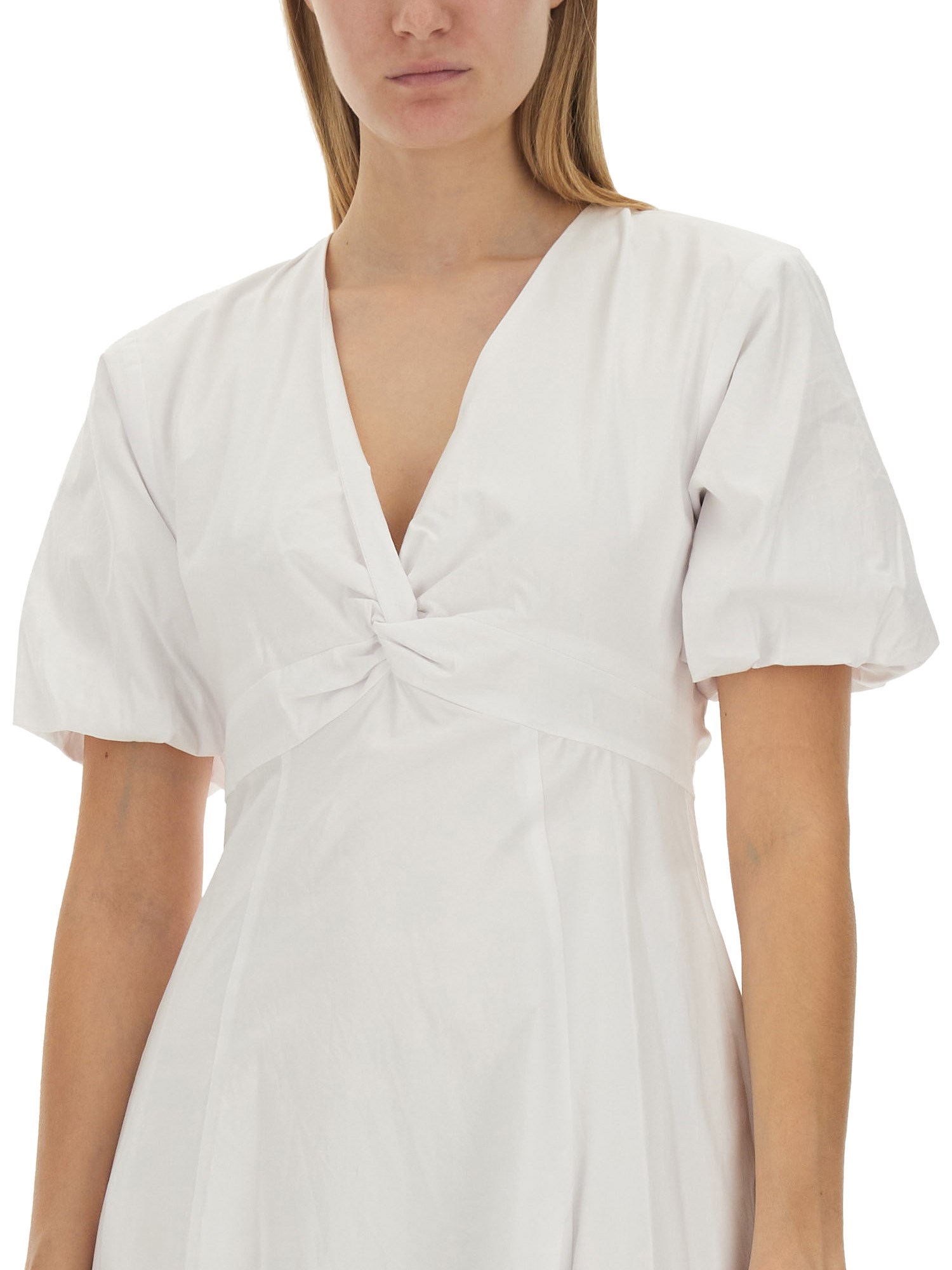 STAUD    COTTON POPLIN FINLEY DRESS