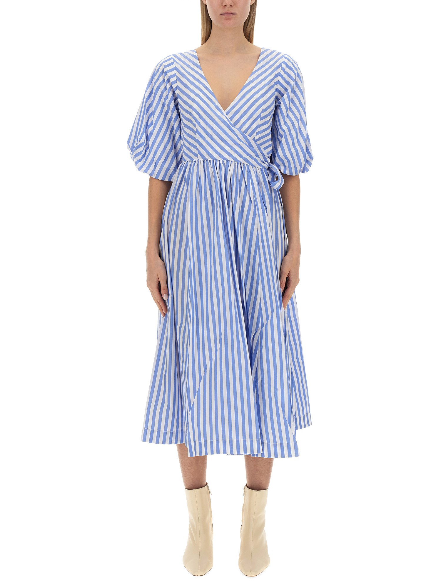 STAUD    COTTON POPLIN JODIE DRESS